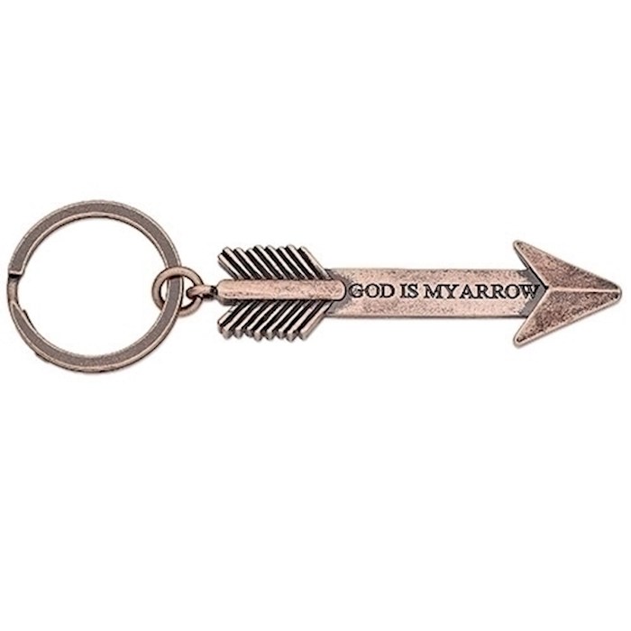 Key Chain-God Is My Arrow-Carded (1