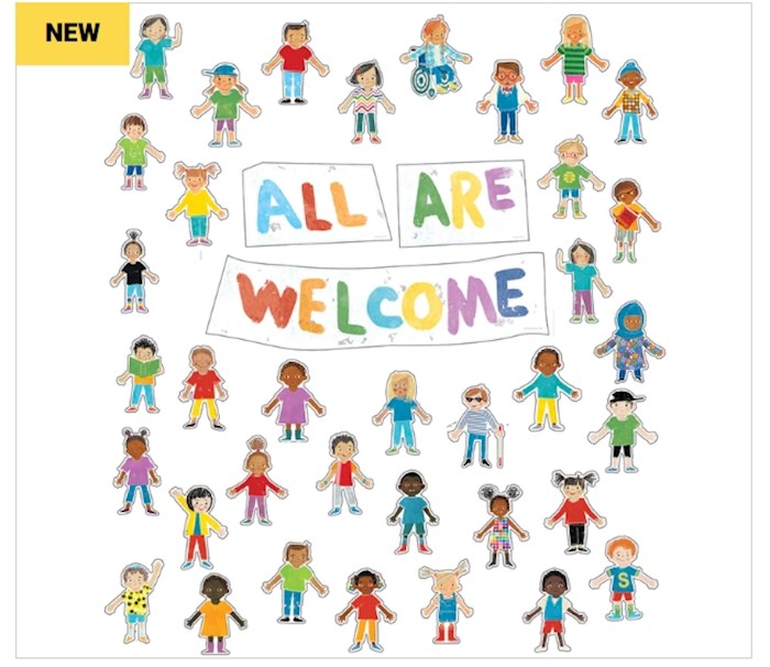 Bulletin Board Set-All Are Welcome (39 Pieces) | SHOPtheWORD