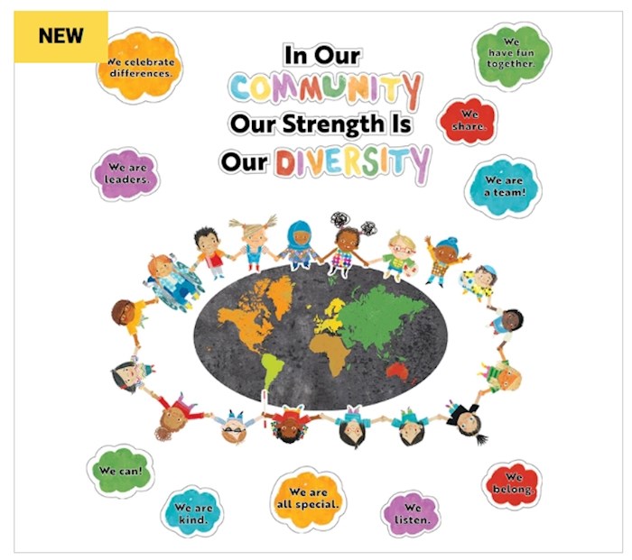 Bulletin Board Set-Our Strength Is Our Diversity (22 Pieces) | SHOPtheWORD
