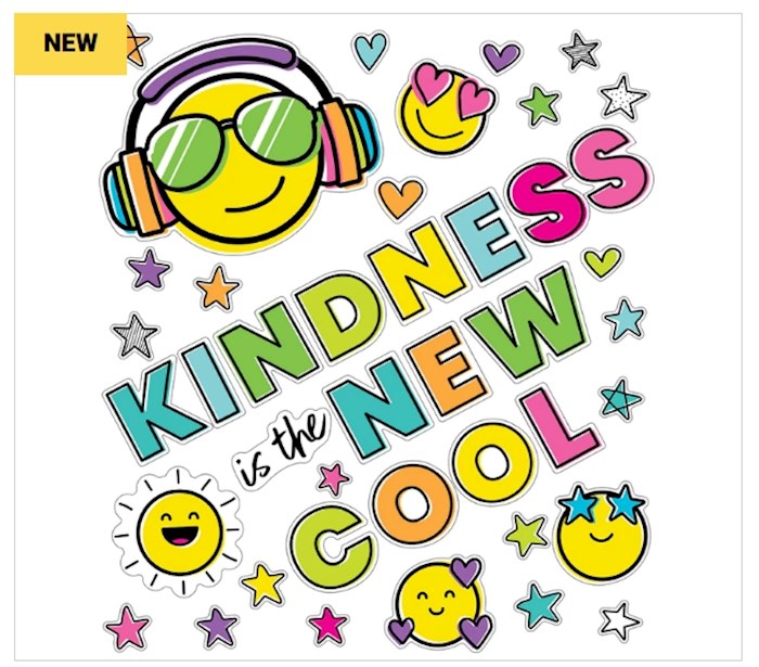 Bulletin Board Set-Kind Vibes-Kindness Is The New Cool (42 Pieces) | SHOPtheWORD