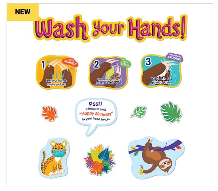 Bulletin Board Set-One World-Handwashing (45 pcs) | SHOPtheWORD