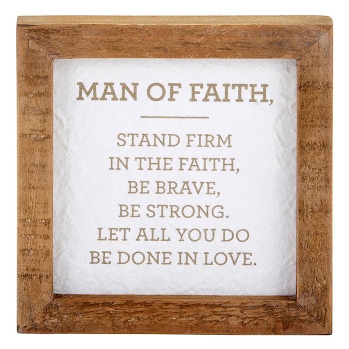 Framed Tabletop-Man Of Faith (5