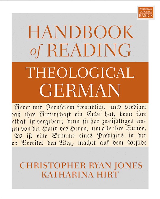 Handbook Of Reading Theological German | SHOPtheWORD