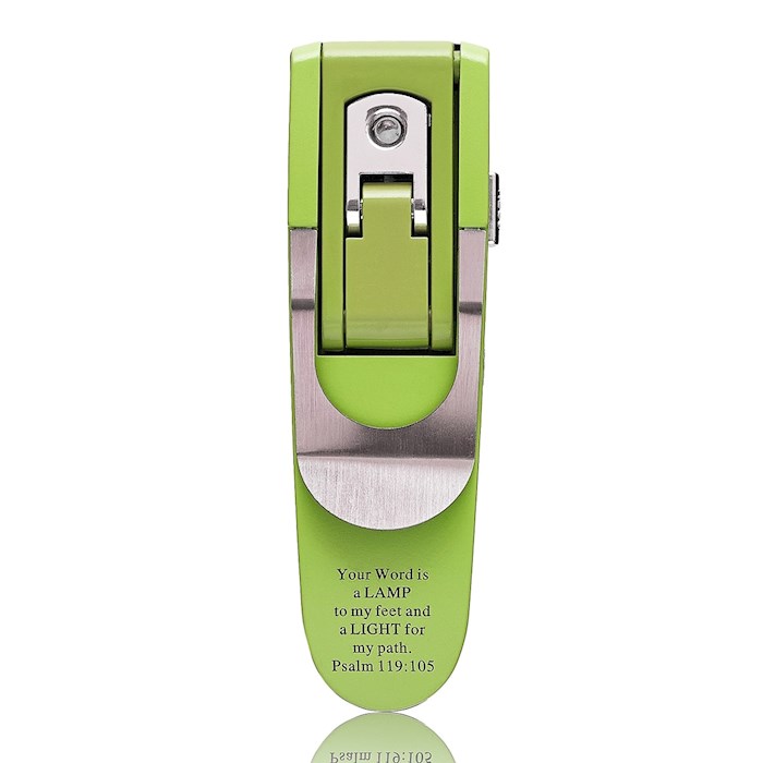 Booklight-Hydraulic-Psalm 119:105-Green | SHOPtheWORD