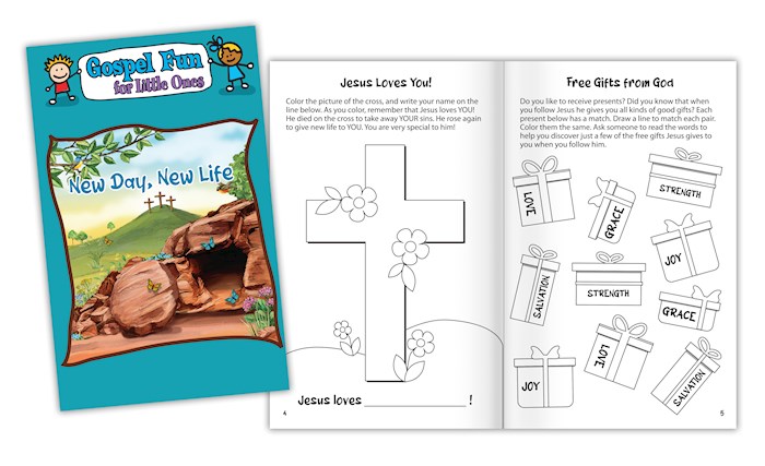 New Day, New Life Activity Book (Gospel Fun For Little Ones) | SHOPtheWORD