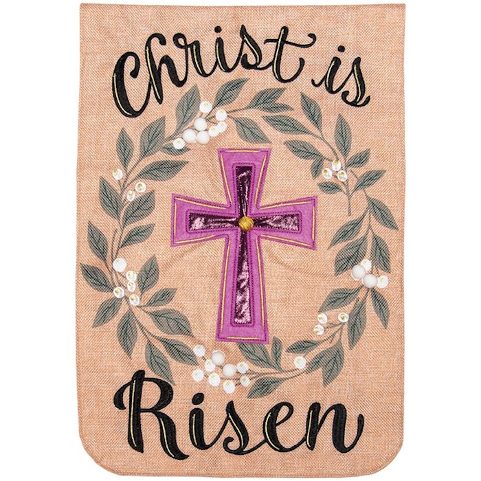 Flag-Garden-Applique-Easter Cross (12.5