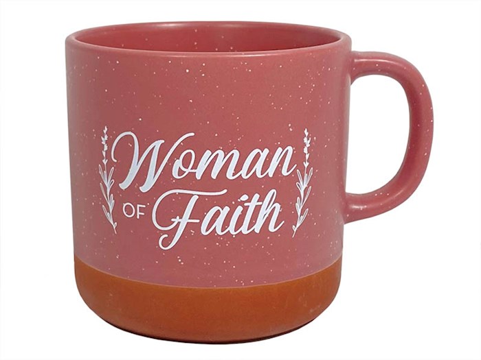 Mug-Woman Of Faith-Deep Rose/Terra Cotta | SHOPtheWORD