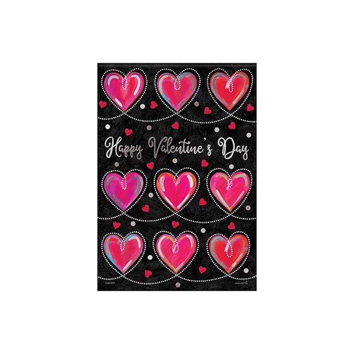 Flag-Garden-Foil Durasoft-Loopy Hearts (12.5