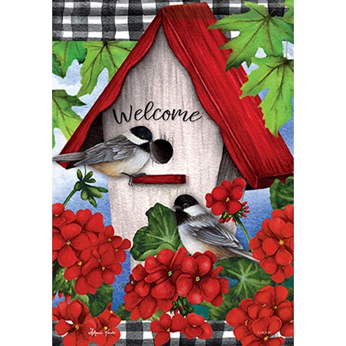 Flag-Garden-Durasoft-Geranium Welcome (12.5