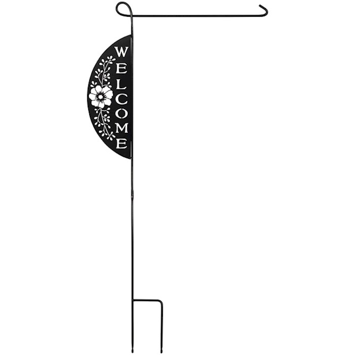 Garden Stake-Vertical-Welcome Floral (39