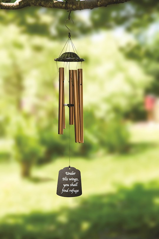 The Mustard Seed: Wind Chime-You Shall Find Refuge-Bronze Cap (30 ...