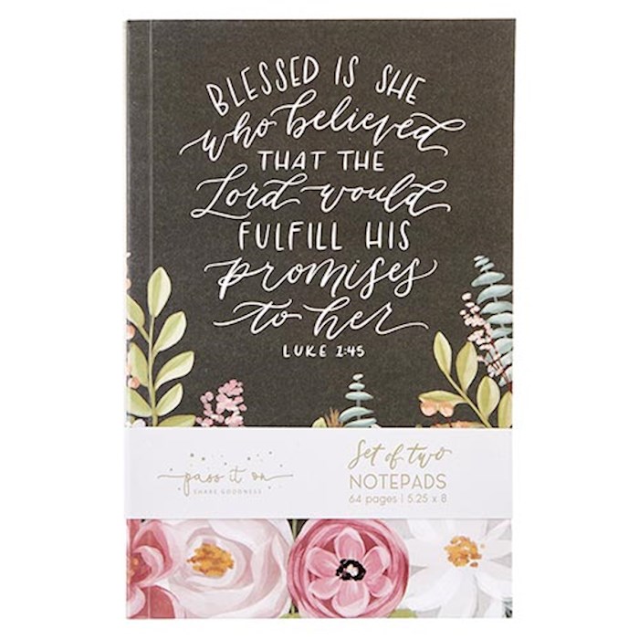 Shop the Word: Notebook Set-Luke 1:45/2 Timothy 4:17 (Set Of 2 ...