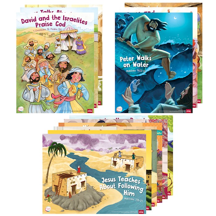 Shop the Word: Simply Loved Bible Story Poster Pack (12 Posters ...