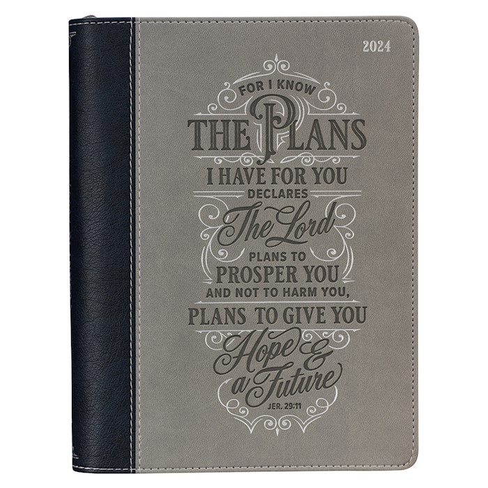Anchor Up 2024 Executive Planner Gray/Black I Know the Plans Jer. 29