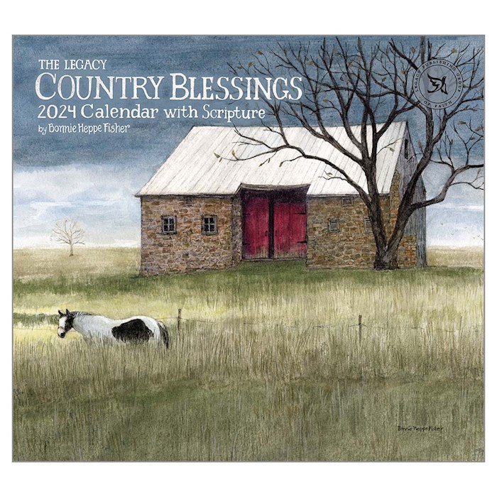 Shop The Word Wall Calendar 2024 Country Blessings 13 66 X 12   905195 1 